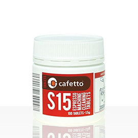 Cafetto S15 High Performance Espresso Machine Cleaning Tablets (100 Count Tablets Jar)