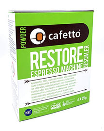 Cafetto Restore Espresso Machine Descaler, Coffee Machine Cleaning Powder for Use In Organic Systems