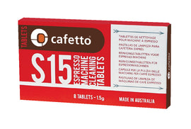 Cafetto S15 High Performance Espresso Machine Cleaning Tablets (8 Tablets Blister)